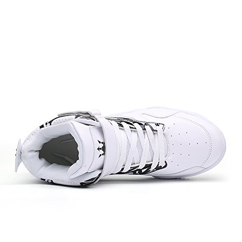 Fzuu - Zapatillas de deporte para hombre, para otoño e invierno, casuales, para baile de hip hop, para la calle, color Gris, talla 45 EU