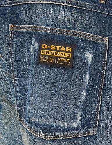 G-STAR RAW 5620 3D Original Relaxed Tapered Jeans, Antic B988-b992-Zapatillas de Camuflaje, Color Azul, 31W / 32L para Hombre