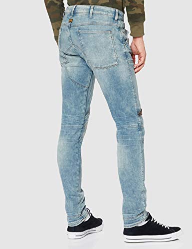 G-STAR RAW 5620 3D Zip Knee Skinny Jeans, Sun Faded Scanda C430-b836-Zapatillas, Color Azul, 33W / 32L para Hombre