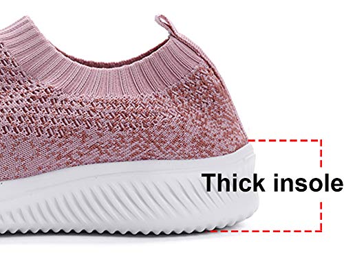 Gaatpot Mujer Zapatillas Casual Mocasines Mesh Calzados para Correr en Asfalto Zapatillas de Estar por Casa Deportivo de Exterior Zapatos Pink 36.5/37EU=37CN