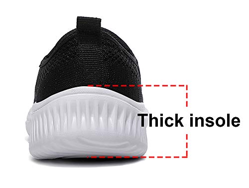 Gaatpot Mujer Zapatillas Casual Mocasines Mesh Calzados para Correr en Asfalto Zapatillas de Estar por Casa Deportivo de Exterior Zapatos Schwarz 39.5/40EU=40CN