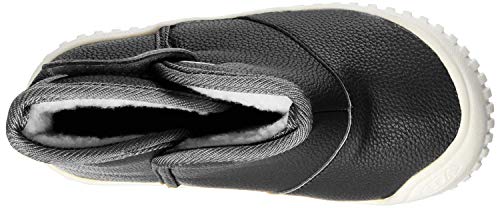 Gaatpot Unisex Bebé Botas de Nieve Zapatos de Invierno Moda Botines Calzado Piel sintética Termica Además Boots Negro 30EU=29CN