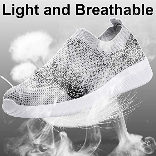 Gaatpot Zapatillas Casual para Mujer Mesh Calzados para Correr en Asfalto Zapatillas de Estar por Casa Calzado Deportivo de Exterior Azul 35.5/36EU