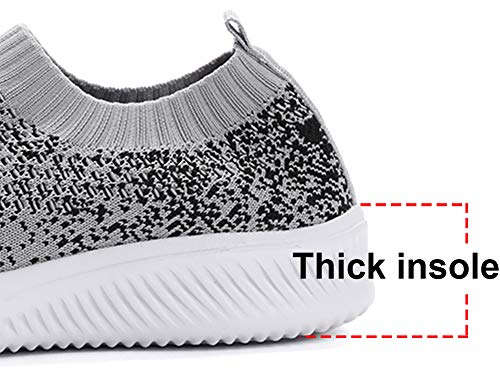 Gaatpot Zapatillas Casual para Mujer Mesh Calzados para Correr en Asfalto Zapatillas de Estar por Casa Calzado Deportivo de Exterior Azul 35.5/36EU