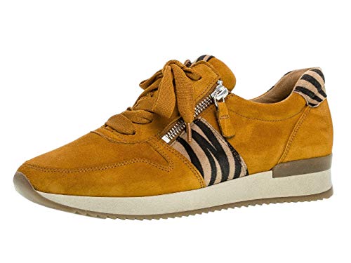 Gabor Mujer mínimo 33.420, señora Zapatilla de Negocios,Cordones,de Exterior,Calzado Deportivo,Casual,Ocio,Curry/Natur,37.5 EU / 4.5 UK