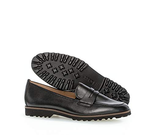 Gabor Mujer Mocasines, señora Zapatilla Deportiva, Zapatos Bajos,Zapatos universitarios,Zapatos de Negocios,Schwarz (Cognac),41 EU / 7.5 UK