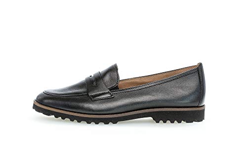 Gabor Mujer Mocasines, señora Zapatilla Deportiva, Zapatos Bajos,Zapatos universitarios,Zapatos de Negocios,Schwarz (Cognac),41 EU / 7.5 UK