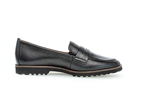 Gabor Mujer Mocasines, señora Zapatilla Deportiva, Zapatos Bajos,Zapatos universitarios,Zapatos de Negocios,Schwarz (Cognac),41 EU / 7.5 UK