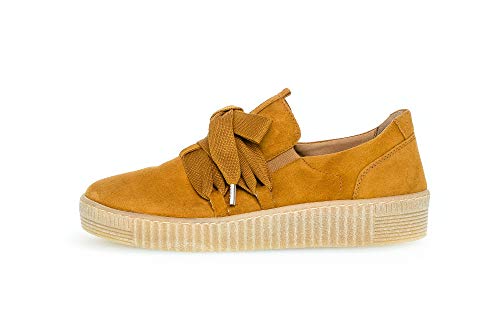 Gabor Mujer Zapatillas, señora mínimo, Calzado bajo,Calzado de Calle,Calzado Deportivo,Suela de Plataforma,Ocio,Curry (Natur),40 EU / 6.5 UK