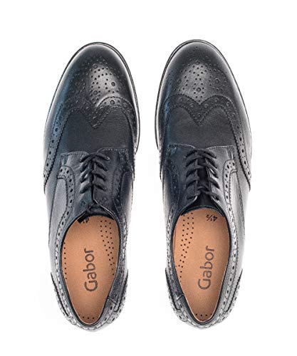 Gabor Mujer Zapatos con Cordones, señora Calzado de Negocios,Zapatos Bajos,Cordone,clásicos,Elegantes,Schwarz,37.5 EU / 4.5 UK