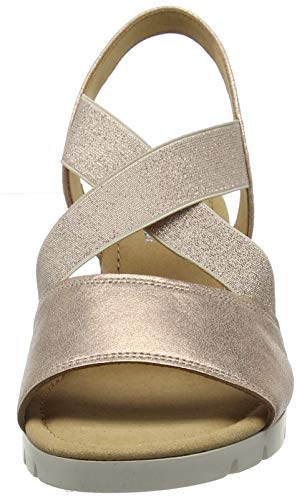 Gabor Shoes Comfort Sport, Sandalia con Pulsera Mujer, Multicolor (Corallo (Kork) 64), 40 EU