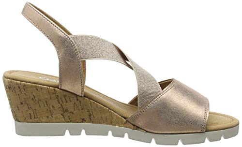 Gabor Shoes Comfort Sport, Sandalia con Pulsera Mujer, Multicolor (Corallo (Kork) 64), 40 EU