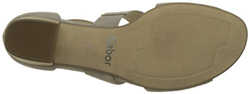 Gabor Shoes Fashion, Sandalias con Cuña Mujer, Beige (Light Nude 14), 37.5 EU