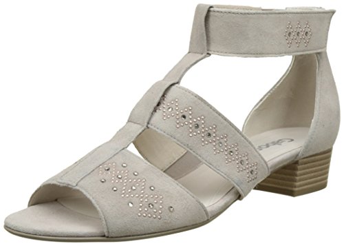 Gabor Shoes Fashion, Sandalias con Cuña Mujer, Beige (Light Nude 14), 37.5 EU
