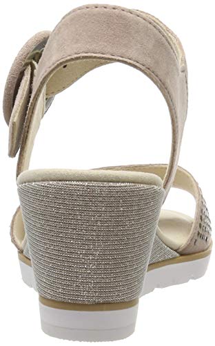 Gabor Shoes Gabor Basic, Sandalia con Pulsera Mujer, Multicolor (Antikrosa 14), 40 EU