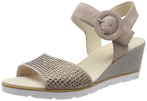 Gabor Shoes Gabor Basic, Sandalia con Pulsera Mujer, Multicolor (Antikrosa 14), 40 EU