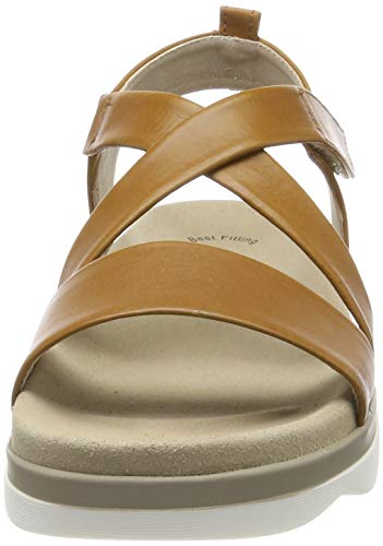 Gabor Shoes Gabor Casual, Sandalia con Pulsera Mujer, Beige (Cognac 24), 38 EU