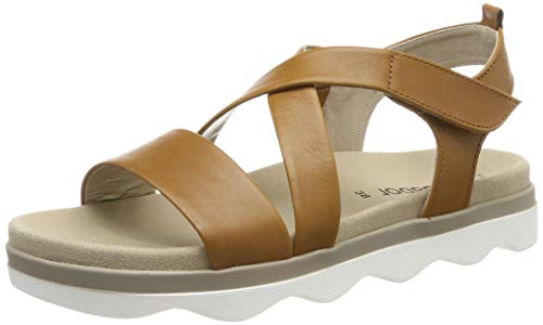 Gabor Shoes Gabor Casual, Sandalia con Pulsera Mujer, Beige (Cognac 24), 38 EU
