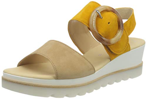 Gabor Shoes Gabor Casual, Sandalia con Pulsera Mujer, Marrón (Caramel/Mango 13), 40 EU