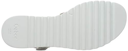 Gabor Shoes Gabor Jollys, Sandalia con Pulsera para Mujer, Verde (Schilf 38), 42 EU