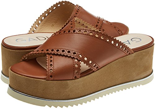 Gadea 41046, Zuecos Mujer, Marrón (Soft Cuero Cuero), 37 EU