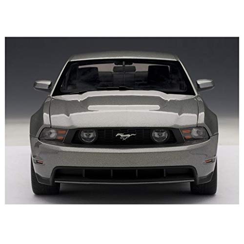 GAOQUN-TOY 1:18 Ford Mustang GT2010 Aleación de simulación Modelo de Coche Abierto Completo Colección Regalo (Color : Gray, Tamaño : 26 * 12 * 9cm)