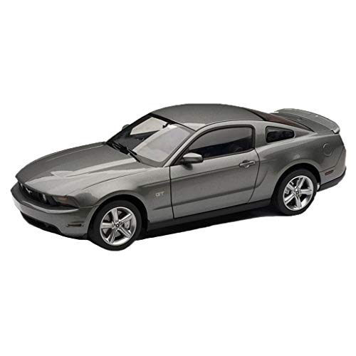 GAOQUN-TOY 1:18 Ford Mustang GT2010 Aleación de simulación Modelo de Coche Abierto Completo Colección Regalo (Color : Gray, Tamaño : 26 * 12 * 9cm)