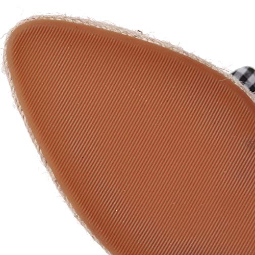 Garggi Alpargatas Zapatos Mujer Sin Cordones Tacón De Cuña Pump con Lazos Casual Tacón Alto Plataforma Pump Rojo Talla 33 EU