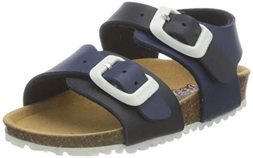 Garvalín 192480, Sandalias con Punta Abierta, Azul (Azul Y Electrico (Mat) Paprika), 32 EU