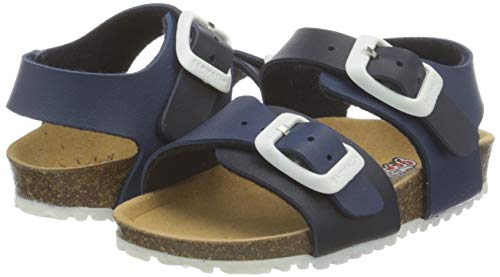 Garvalín 192480, Sandalias con Punta Abierta, Azul (Azul Y Electrico (Mat) Paprika), 32 EU