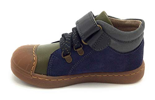 Garvalín 201342, Botas Cortas al Tobillo, Azul Marino Y Militar (Serraje Y Sauvage), 26 EU