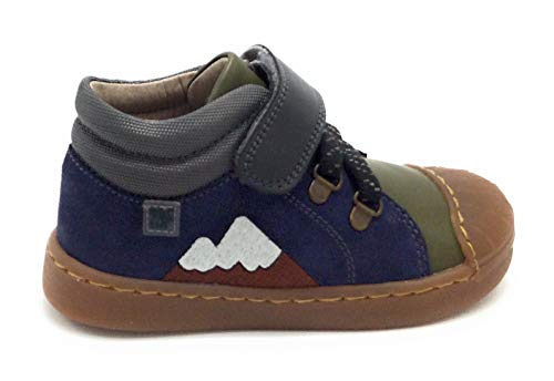 Garvalín 201342, Botas Cortas al Tobillo, Azul Marino Y Militar (Serraje Y Sauvage), 26 EU