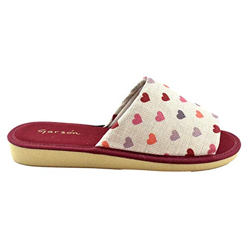 GARZON - Zapatilla CASA P400.181-BUR para: Mujer Color: Burdeos Talla: 40