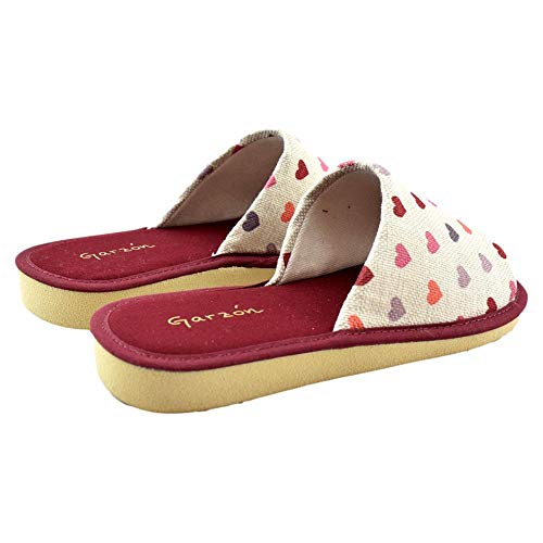 GARZON - Zapatilla CASA P400.181-BUR para: Mujer Color: Burdeos Talla: 40