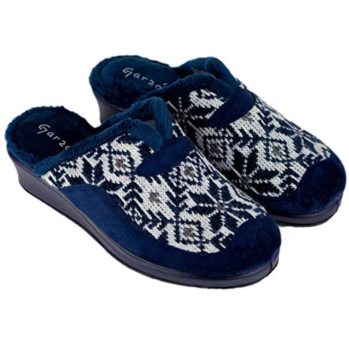 GARZON - Zapatilla Lana GARZON Mujer Mujer Color: Marino Talla: 37