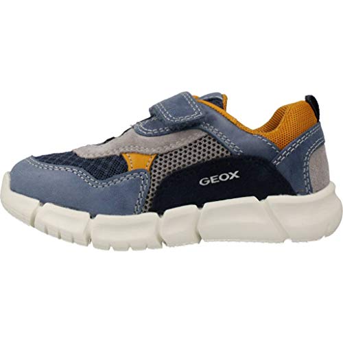Geox B Flexyper Boy A, Zapatillas Bebé-Niños, Azul (Dk Blue/Navy C4mf4), 21 EU