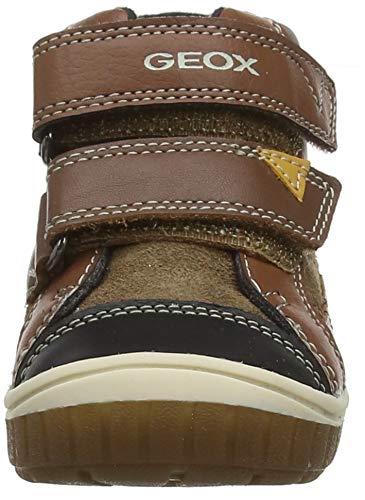 Geox B Omar Boy A, Botas Bebé-Niños, Marrón (Cognac/Dk Yellow C6n2g), 22 EU