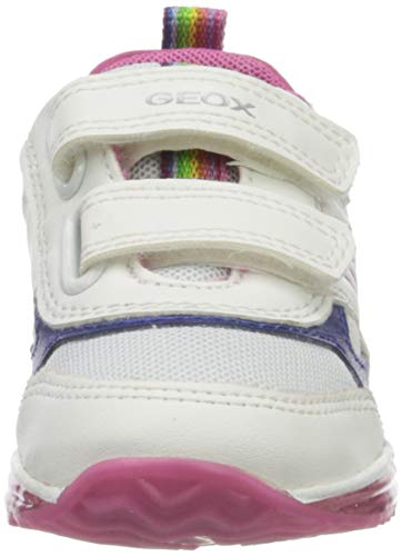 Geox B Todo Girl B, Zapatillas para Bebés, Blanco (White/Fuchsia C0563), 23 EU