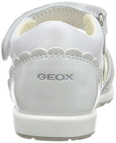 Geox B VERRED B, Sandalias de Punta Descubierta Niñas, Blanco (White C1000), 26 EU