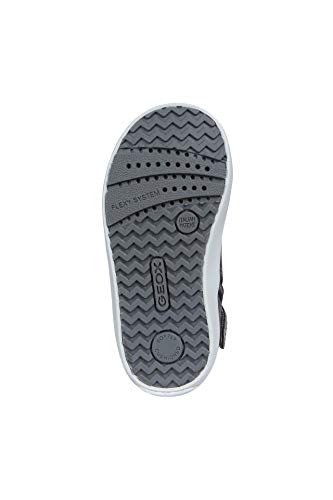 Geox B041MB-0PVHH-C1357 - Zapatillas para niña de piel gris con corazón Size: 26 EU