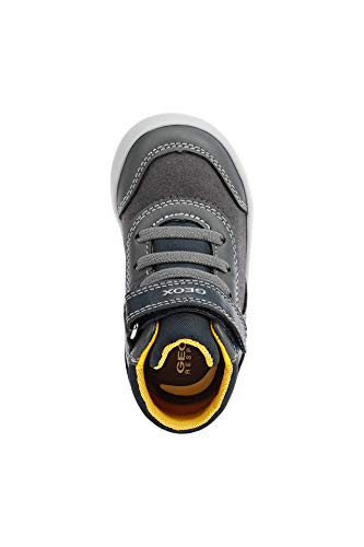 Geox B041NB-054AU-C0070 - Zapatillas para niño de piel gris con cuello alto Size: 23 EU