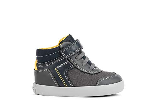 Geox B041NB-054AU-C0070 - Zapatillas para niño de piel gris con cuello alto Size: 23 EU