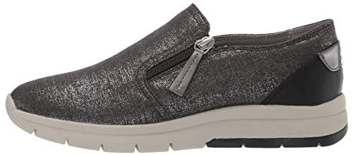 Geox CALLYN 1 Slip ON Fashion Sneaker with Zip, Zapatillas Deportivas. Mujer, Black Oxford, 39 EU