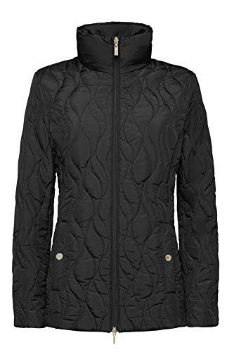 Geox Chaqueta de mujer de tejido transpirable Powder o negro, modelo Ascythia Mid W9420W. Chaqueta acolchada y resistente al agua, muy versátil. Colección otoño-invierno 2019 2020 negro S