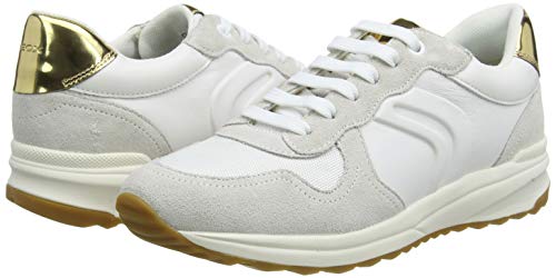 Geox D AIRELL C, Zapatillas Mujer, Blanco (White C1000), 40 EU