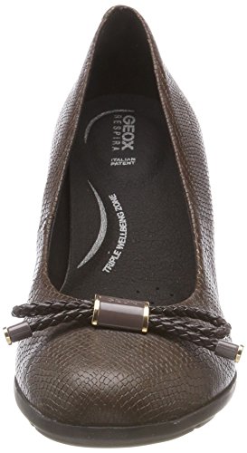 Geox D ANNYA A, Zapatos de Tacón Mujer, (Chestnut C6004), 38.5 EU