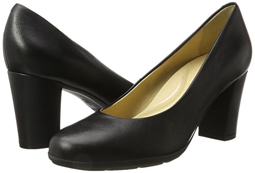 Geox D Annya C Zapatos de Tacón Mujer, Negro (Black), 38.5 EU (5.5 UK)