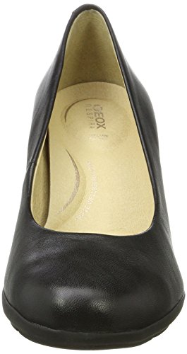 Geox D Annya C Zapatos de Tacón Mujer, Negro (Black), 38.5 EU (5.5 UK)
