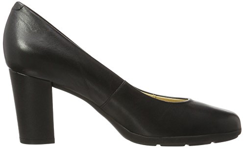 Geox D Annya C Zapatos de Tacón Mujer, Negro (Black), 38.5 EU (5.5 UK)