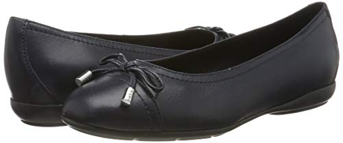 Geox D ANNYTAH D, Bailarinas Mujer, Azul (Navy C4002), 38.5 EU